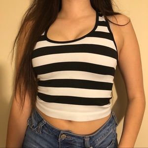 Striped Crop Top